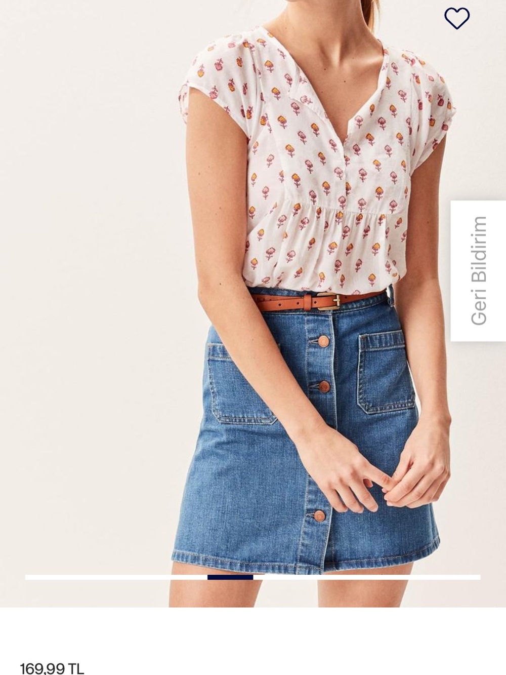 GAP White Boho Floral Border Peasant Top - Pink & Yellow - Picture 9 of 12